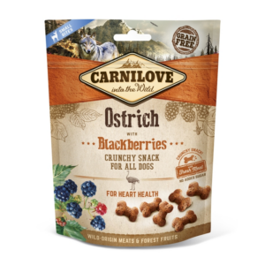 Carnilove Dog Crunchy Snack Ostrich with blackberries - Strucchús szederrel 200g